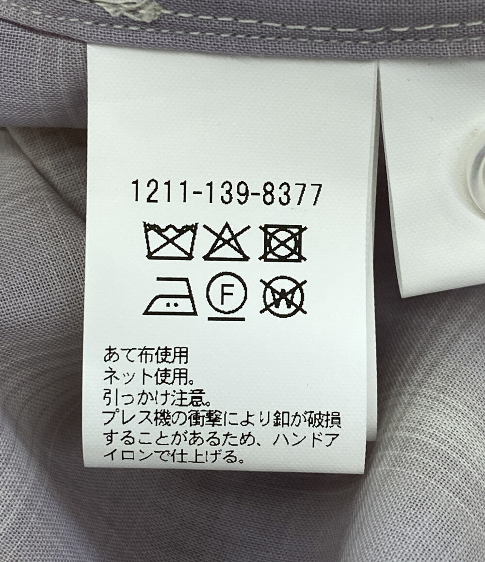 エイチ ビューティー&ユース 長袖シャツ ニュアンス シアーチェック ワイド 25SS メンズ SIZE L H BEAUTY&YOUTH