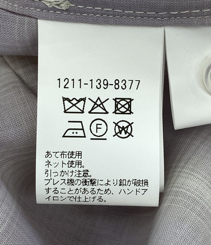 エイチ ビューティー&ユース 長袖シャツ ニュアンス シアーチェック ワイド 25SS メンズ SIZE L H BEAUTY&YOUTH