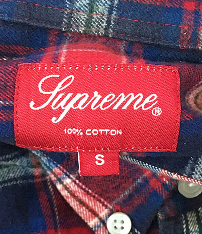 Supreme 長袖シャツ タータンチェックフランネル メンズ SIZE S シュプリーム