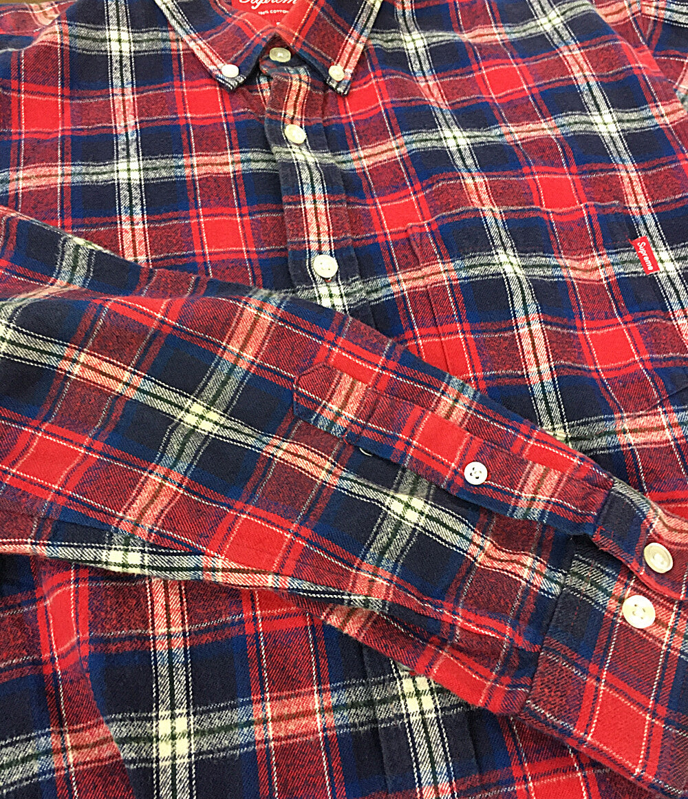 Supreme 長袖シャツ タータンチェックフランネル メンズ SIZE S シュプリーム