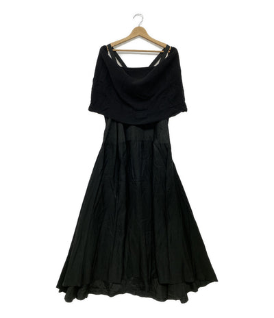 YOHJI YAMAMOTO ＋ NOIR マキシワンピース ナイロン シルク 15SS レディース SIZE 2 ヨウジヤマモト プリュス ノアール