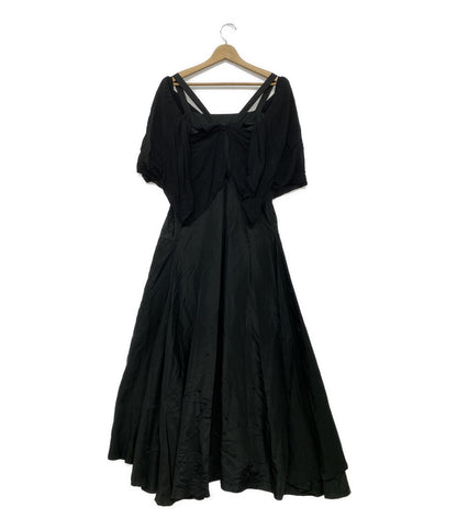 YOHJI YAMAMOTO ＋ NOIR マキシワンピース ナイロン シルク 15SS レディース SIZE 2 ヨウジヤマモト プリュス ノアール