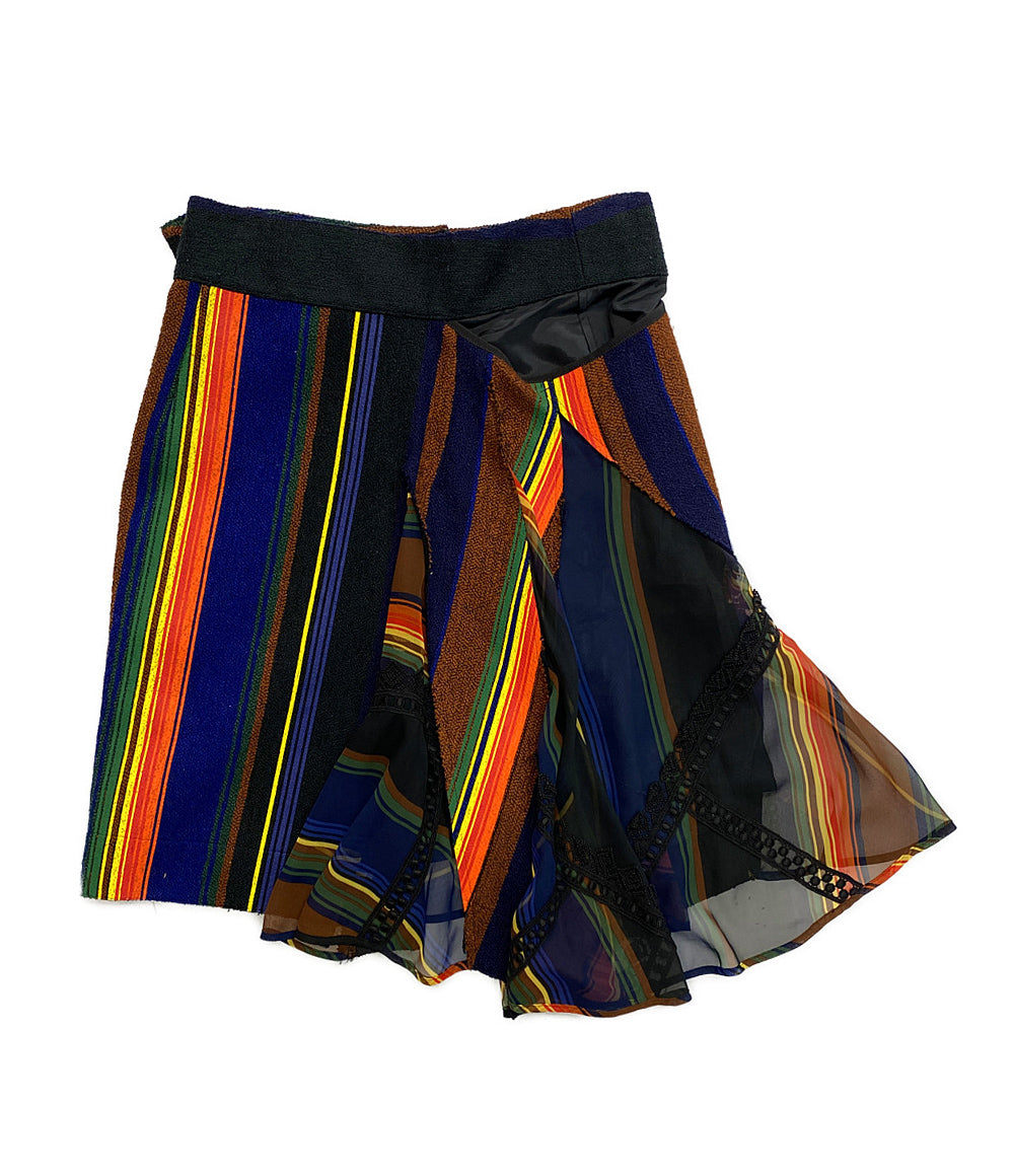 sacai マルチストライプスカート 2016ss 16-02553 レディース SIZE 1 サカイ