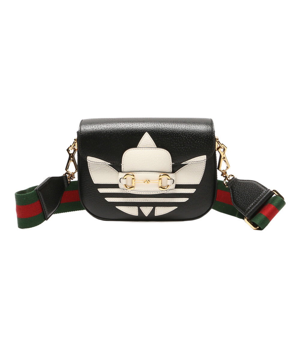 美品 GUCCI×adidas アディダス ショルダーバッグ 1955ホースビット