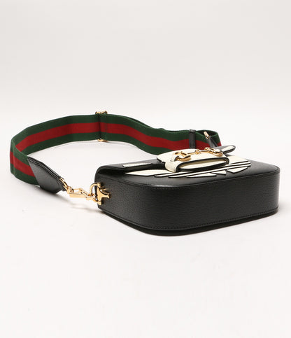 美品 GUCCI×adidas アディダス ショルダーバッグ 1955ホースビット 658574 レディース グッチ