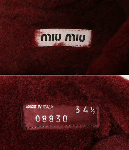 MIU MIU シープファーサンダル 08830 レディース SIZE 34 1/2 ミュウミュウ