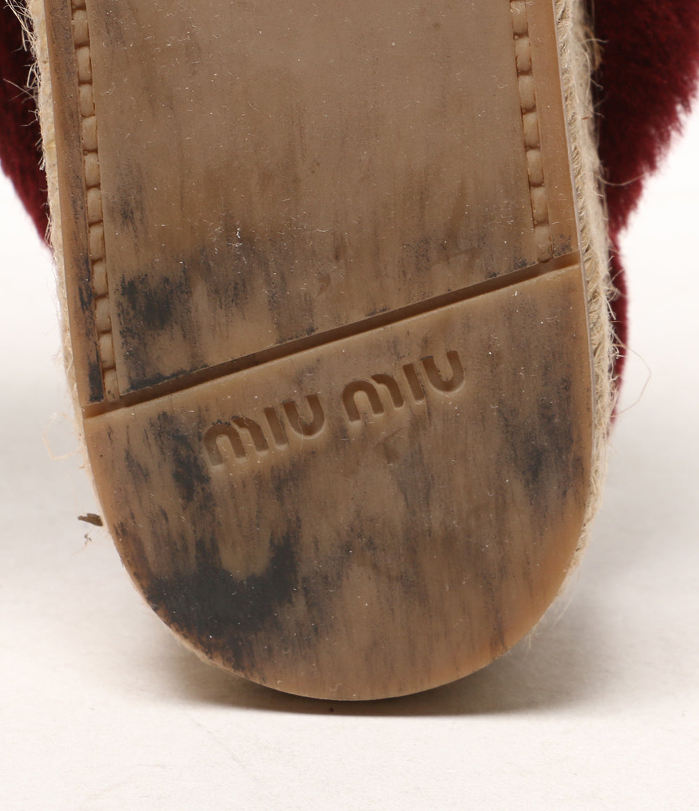 MIU MIU シープファーサンダル 08830 レディース SIZE 34 1/2 ミュウミュウ