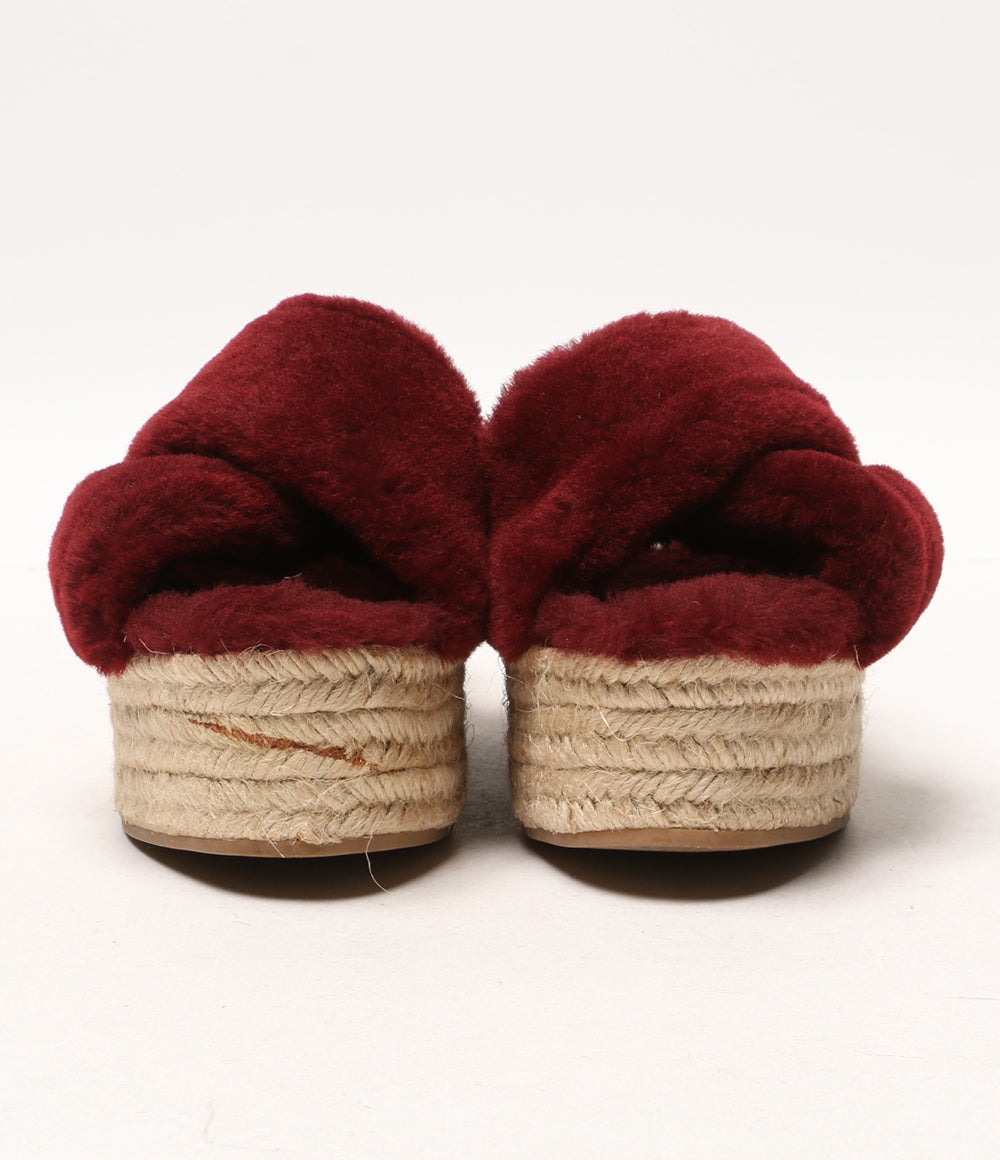 MIU MIU シープファーサンダル 08830 レディース SIZE 34 1/2 ミュウミュウ