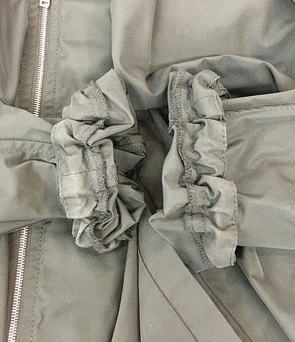 マルニ ノーカラージャケット ブルゾン ギャザー 21AW JKMA0184U0 TP633 レディース SIZE 36 MARNI