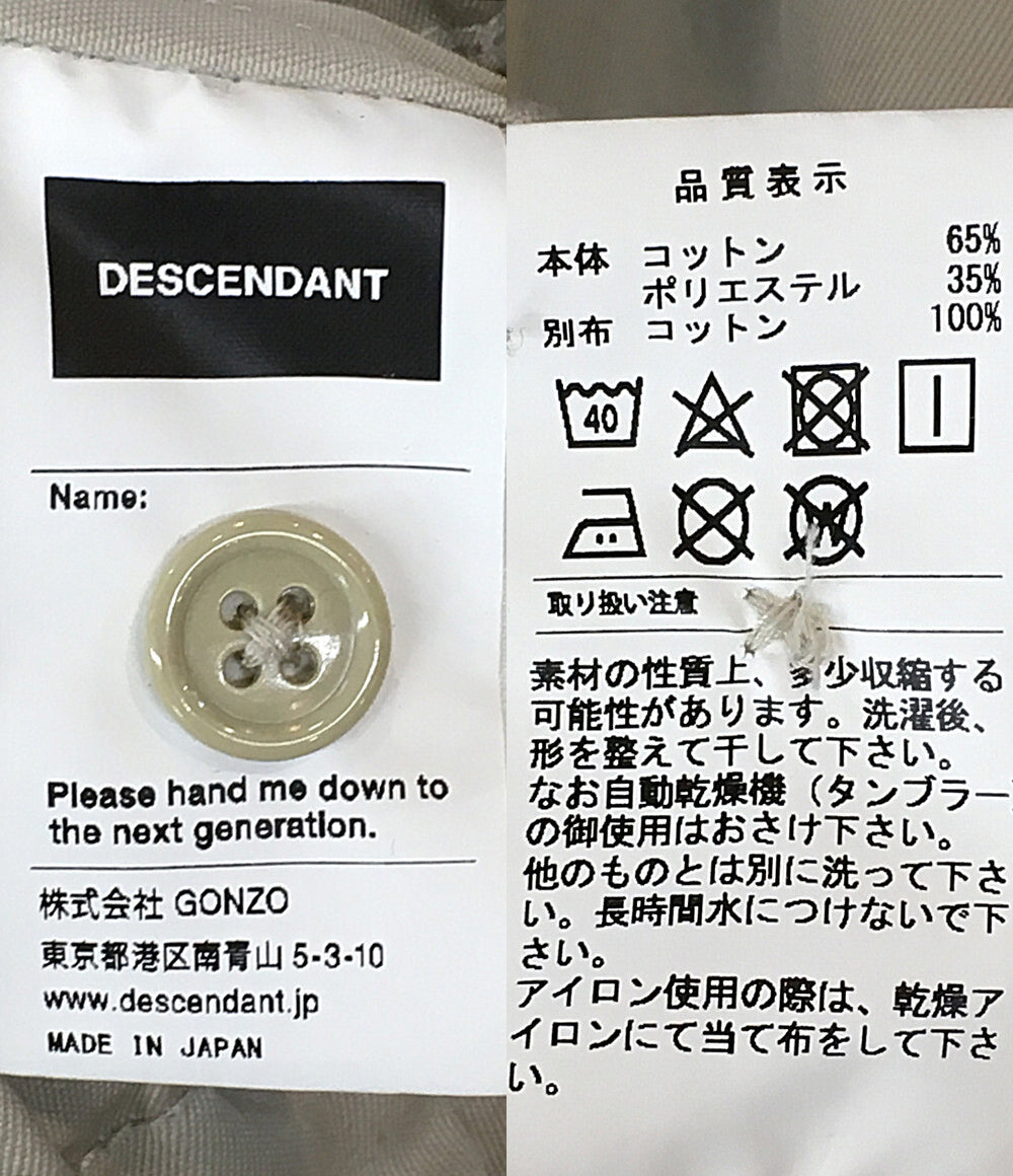 ディセンダント ジャケット BINO TC TWEILL JACKET 22SS メンズ SIZE 3