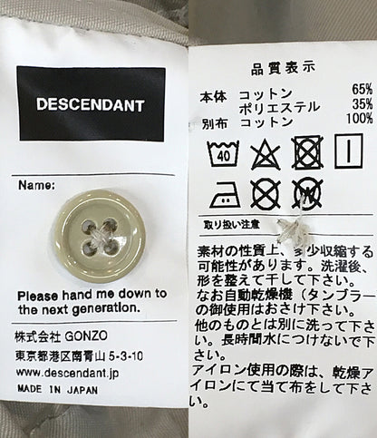 ディセンダント  ジャケット BINO TC TWEILL JACKET 22SS     メンズ SIZE 3  DESCENDANT