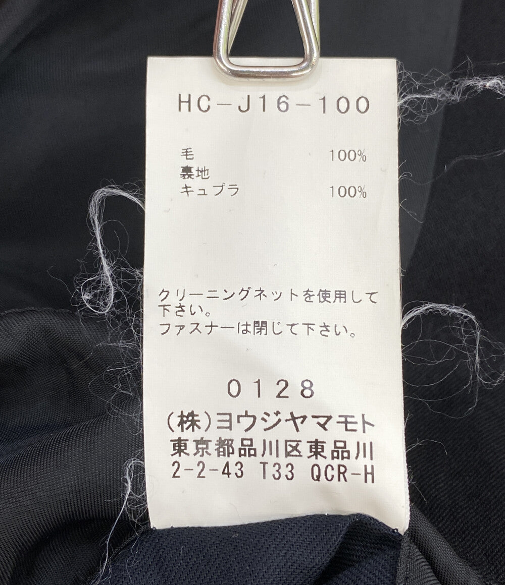 ヨウジヤマモトプールオム コート WRINKLED GABARDINE STAND FASTENER JACKET 19AW HC-J16-100 メンズ SIZE 3 YOHJI YAMAMOTO POUR HOMME
