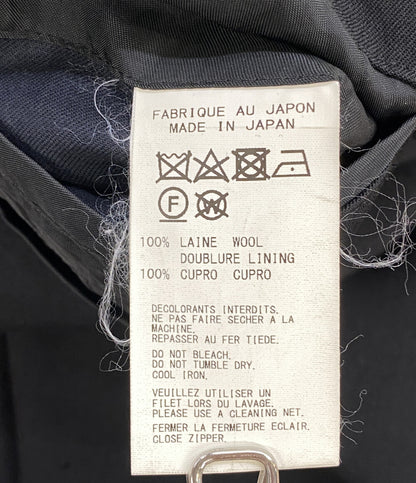 ヨウジヤマモトプールオム コート WRINKLED GABARDINE STAND FASTENER JACKET 19AW HC-J16-100 メンズ SIZE 3 YOHJI YAMAMOTO POUR HOMME