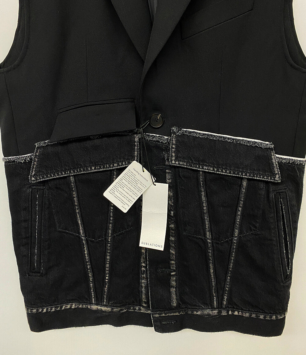 SUBLATIONS サブレーションズ ベスト DENIM DOCKING TAILORED VEST メンズ SIZE 2