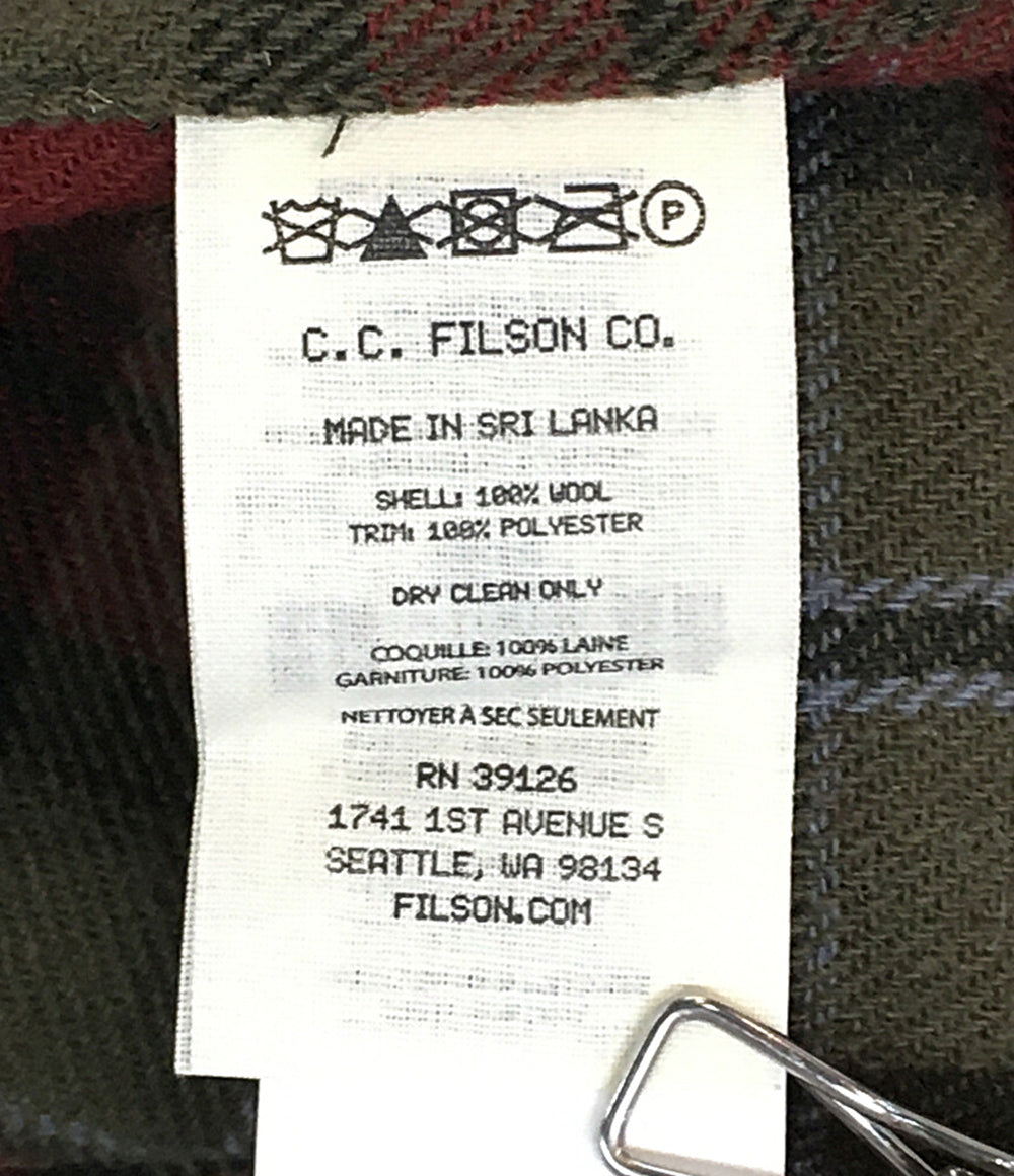 フィルソン 長袖シャツ BUCKNER WOOL CAMP SHIRT 39126 メンズ SIZE M FILSON