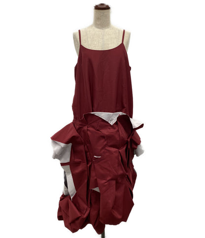 COMME des GARCONS 再構築ツギハギノースリーブドレス 23AW レディース SIZE M コムデギャルソン