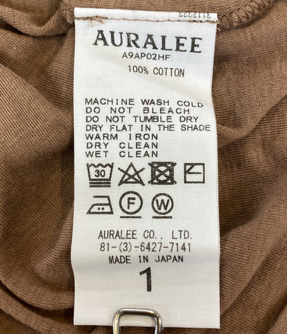 オーラリー カットソー HIGH GAUSE SHEER RIB TRIPLE NECK LS TEE レディース SIZE 1 AURALEE