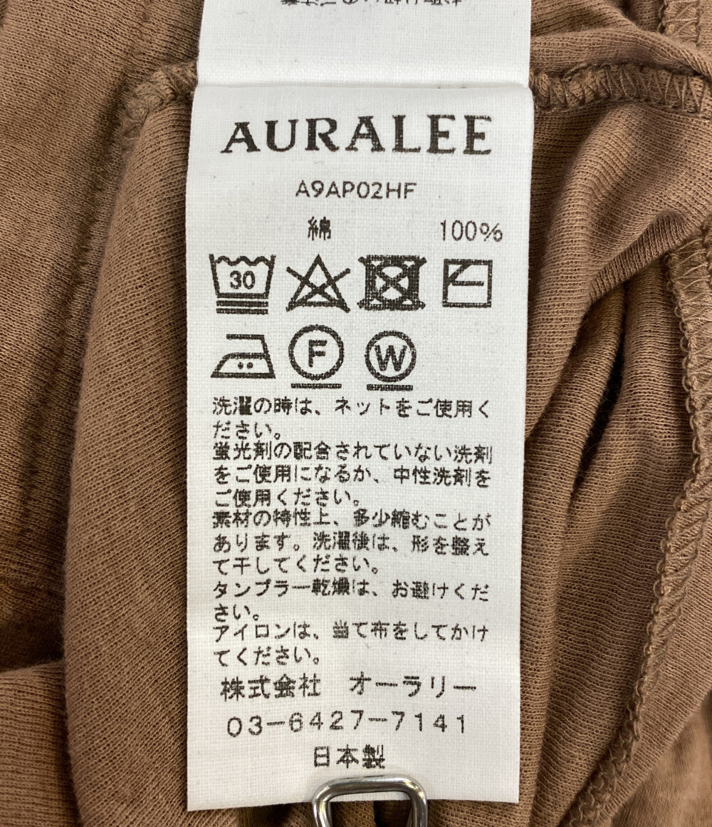 オーラリー カットソー HIGH GAUSE SHEER RIB TRIPLE NECK LS TEE レディース SIZE 1 AURALEE