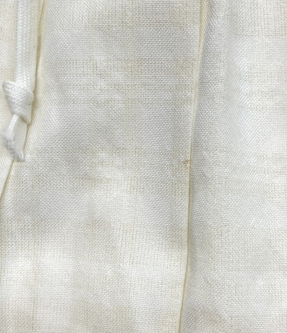 tao COMME des GARCONS リネン混オーバーチェックプリーツスカート レディース SIZE M タオ コムデギャルソン