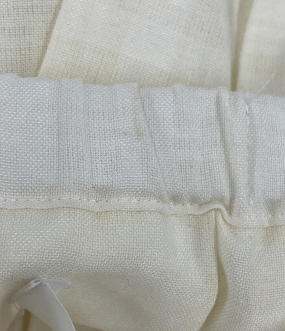 tao COMME des GARCONS リネン混オーバーチェックプリーツスカート レディース SIZE M タオ コムデギャルソン