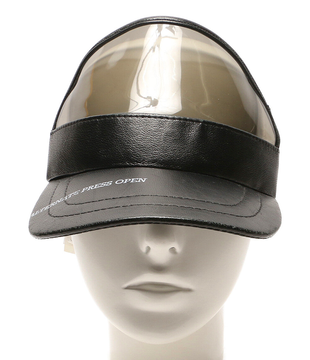 OFF-WHITE キャップ レザーサンバイザー メンズ SIZE O/S オフホワイト