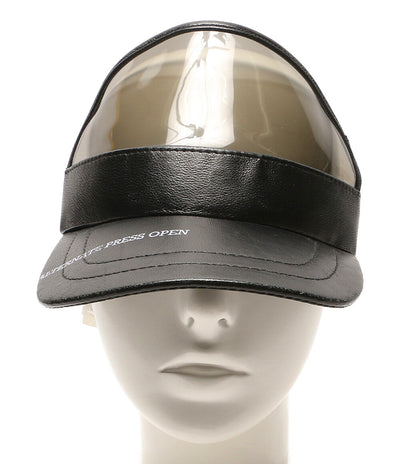 OFF-WHITE キャップ レザーサンバイザー メンズ SIZE O/S オフホワイト