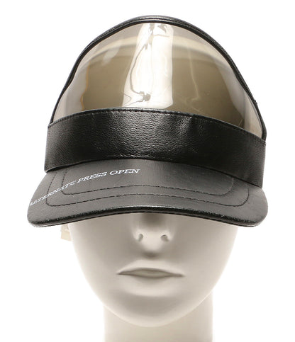 OFF-WHITE キャップ レザーサンバイザー メンズ SIZE O/S オフホワイト