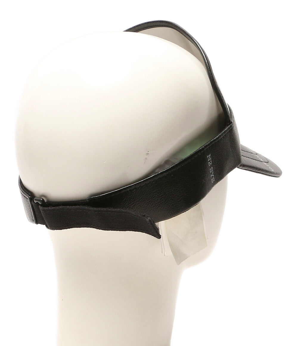 OFF-WHITE キャップ レザーサンバイザー メンズ SIZE O/S オフホワイト