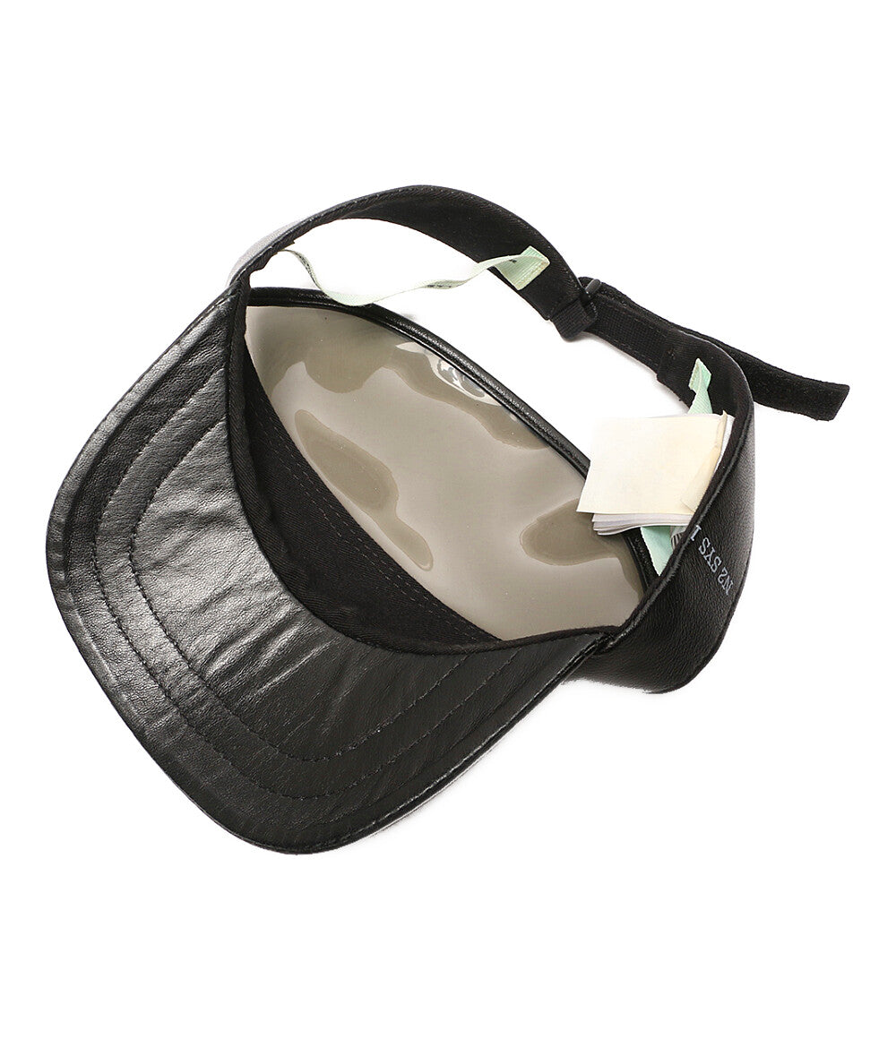 OFF-WHITE キャップ レザーサンバイザー メンズ SIZE O/S オフホワイト