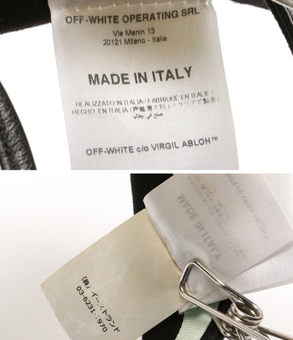 OFF-WHITE キャップ レザーサンバイザー メンズ SIZE O/S オフホワイト