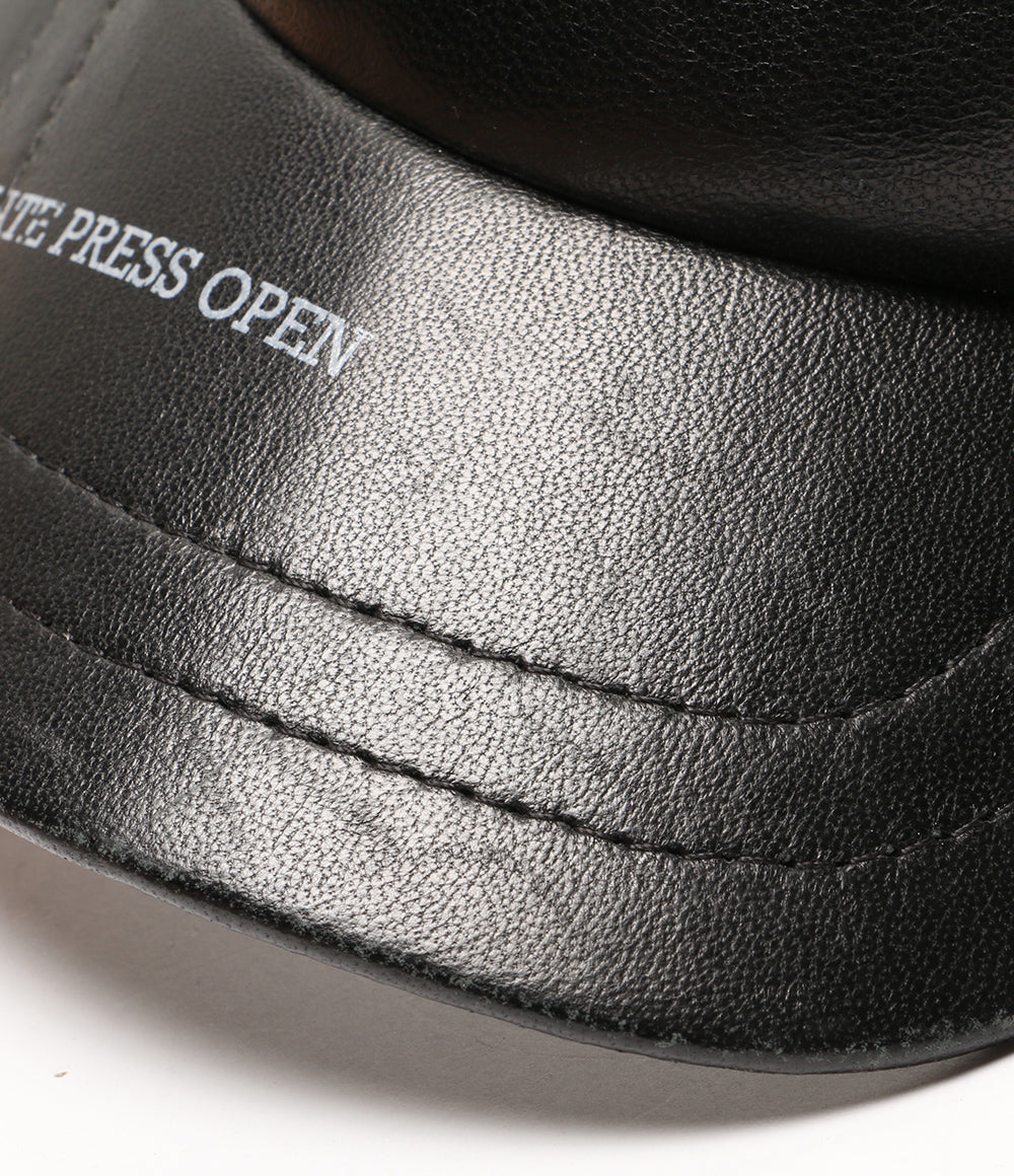 OFF-WHITE キャップ レザーサンバイザー メンズ SIZE O/S オフホワイト