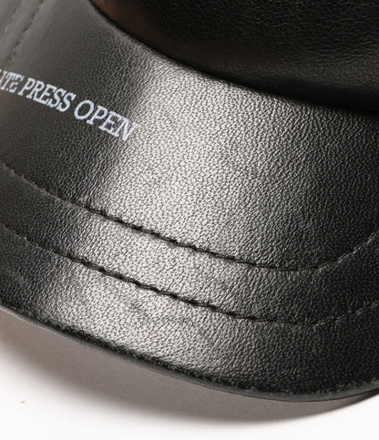 OFF-WHITE キャップ レザーサンバイザー メンズ SIZE O/S オフホワイト