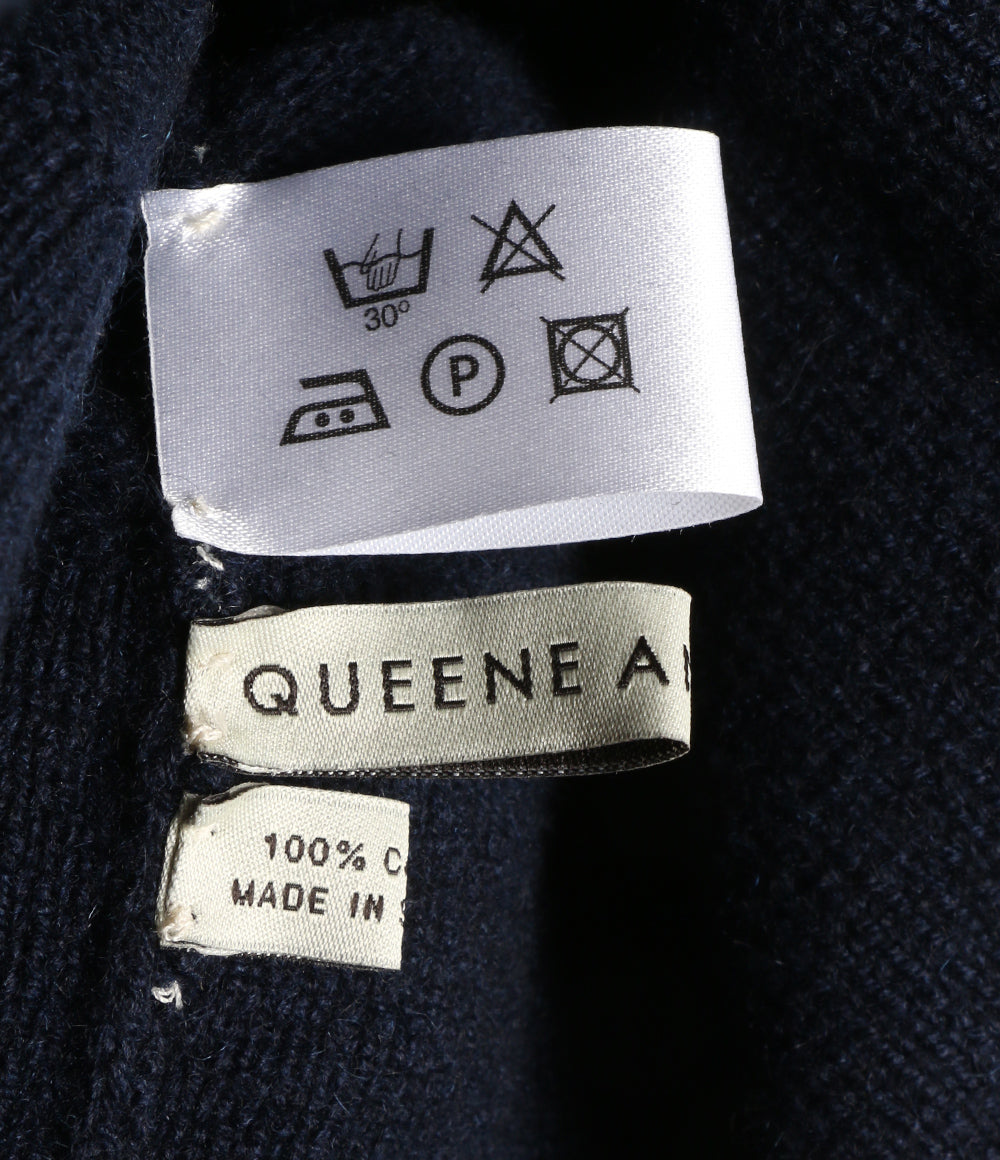 美品 QUEENE AND BELLE クイーンアンドベル ニット帽 BOOMビーニー レディース