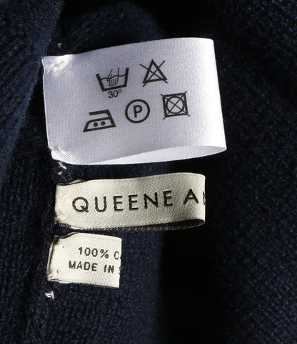 美品 QUEENE AND BELLE クイーンアンドベル ニット帽 BOOMビーニー レディース