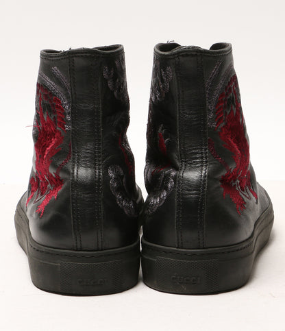 GUCCI トムフォード期 刺繍デザインハイカットスニーカー 111 6098 メンズ SIZE 40 グッチ