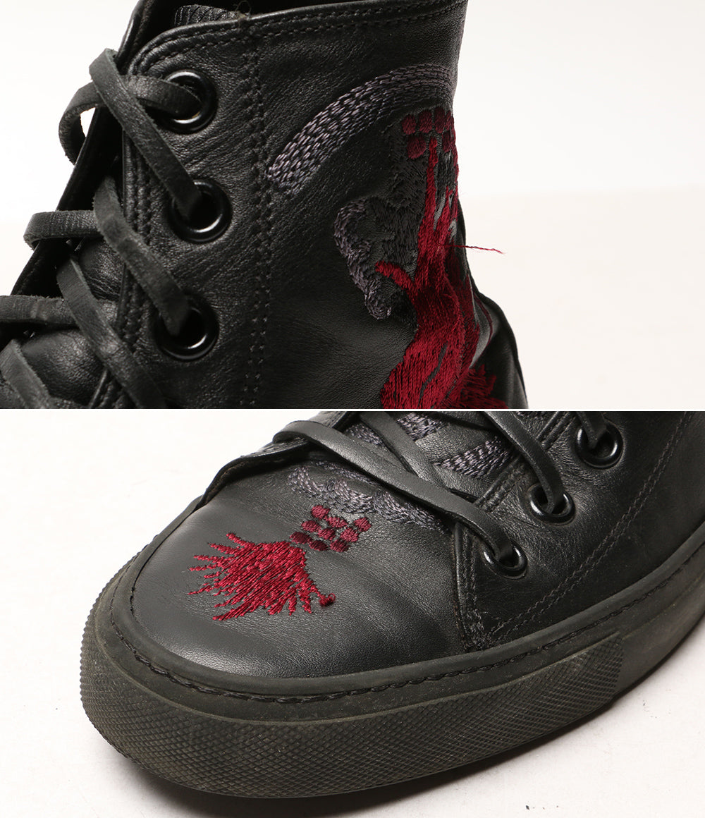 GUCCI トムフォード期 刺繍デザインハイカットスニーカー 111 6098 メンズ SIZE 40 グッチ