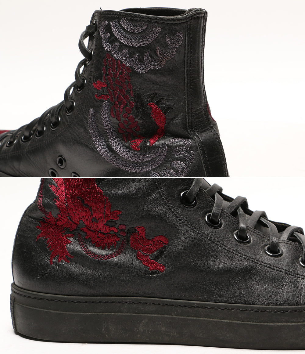 GUCCI トムフォード期 刺繍デザインハイカットスニーカー 111 6098 メンズ SIZE 40 グッチ