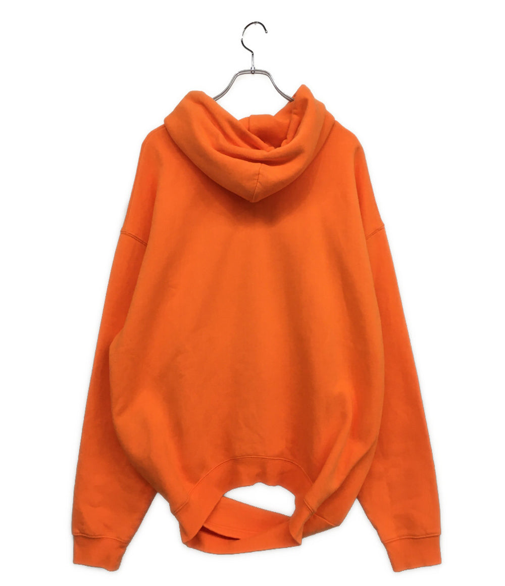 BALENCIAGA パーカー ダブルヘムプリントスウェットパーカー メンズ