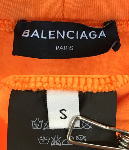 BALENCIAGA パーカー ダブルヘムプリントスウェットパーカー メンズ SIZE S バレンシアガ