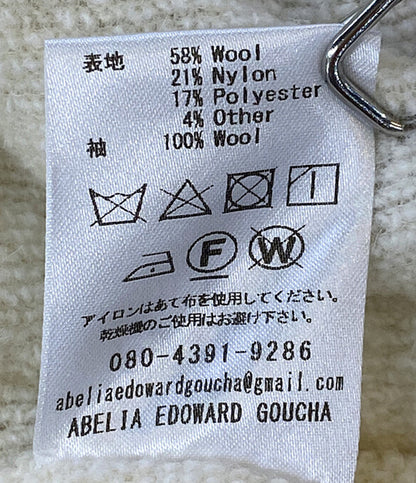 アベリアエドワードゴーチャ 袖リブニットブルゾン 24aw メンズ SIZE F ABELIA EDOWARD GOUCHA