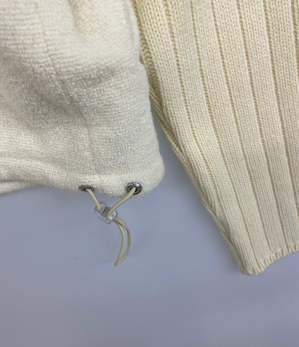 アベリアエドワードゴーチャ 袖リブニットブルゾン 24aw メンズ SIZE F ABELIA EDOWARD GOUCHA