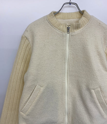 アベリアエドワードゴーチャ 袖リブニットブルゾン 24aw メンズ SIZE F ABELIA EDOWARD GOUCHA