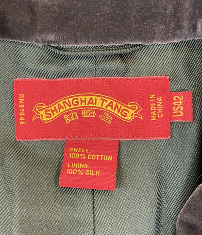 シャンハイ・タン ベロアチャイナジャケット メンズ SIZE 42 SHANGHAI TANG