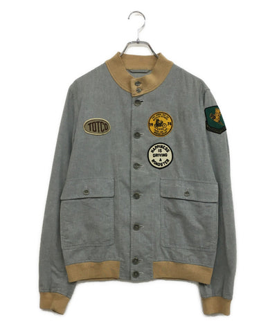 VALSTARINO バルスター ブルゾン パッチデザイン メンズ SIZE 48