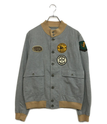 VALSTARINO バルスター ブルゾン パッチデザイン メンズ SIZE 48