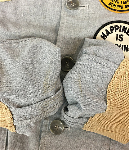 VALSTARINO バルスター ブルゾン パッチデザイン メンズ SIZE 48