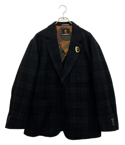 アベイシングエイプ チェックツイードジャケット メンズ SIZE XL A BATHING APE