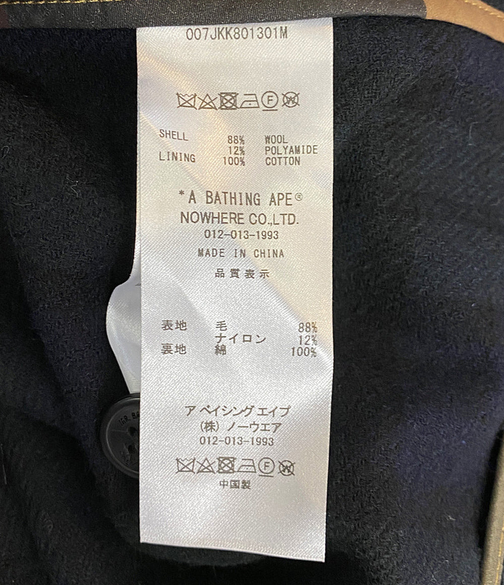 アベイシングエイプ チェックツイードジャケット メンズ SIZE XL A BATHING APE
