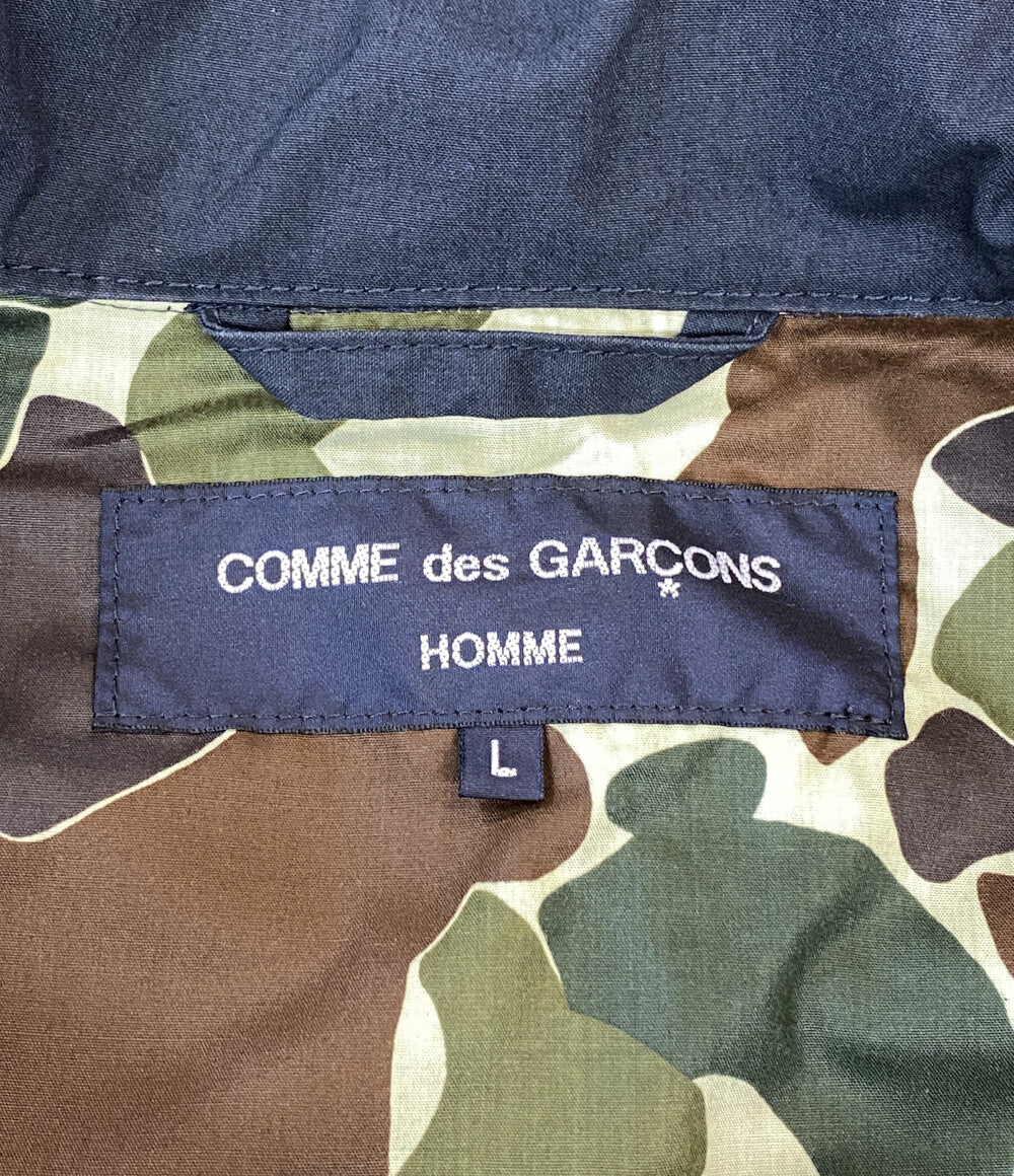 COMME des GARCONS HOMME 製品加工アノラックパーカー ハーフジップ 22SS HI-J007 メンズ SIZE L コムデギャルソンオム