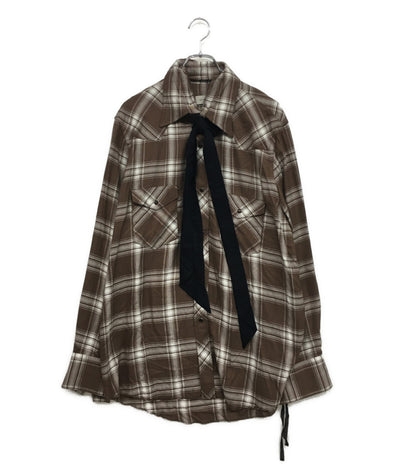 ベッドフォード 長袖シャツ Ombre-check Bow Collar Western Shirt 25SS 25SS-B-BL08 メンズ SIZE 2 BED J.W.FORD